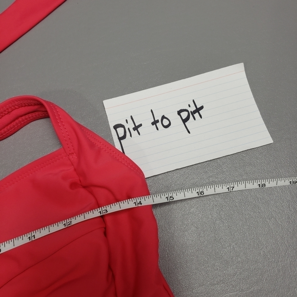 Catalina pink halter tankini bathing suit top M - Picture 3 of 8
